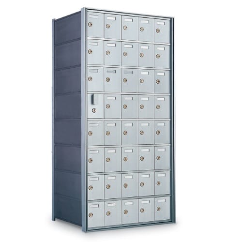 CAD Drawings American Postal Manufacturing Co. 44-Door Front-Loading Private Horizontal Mailbox